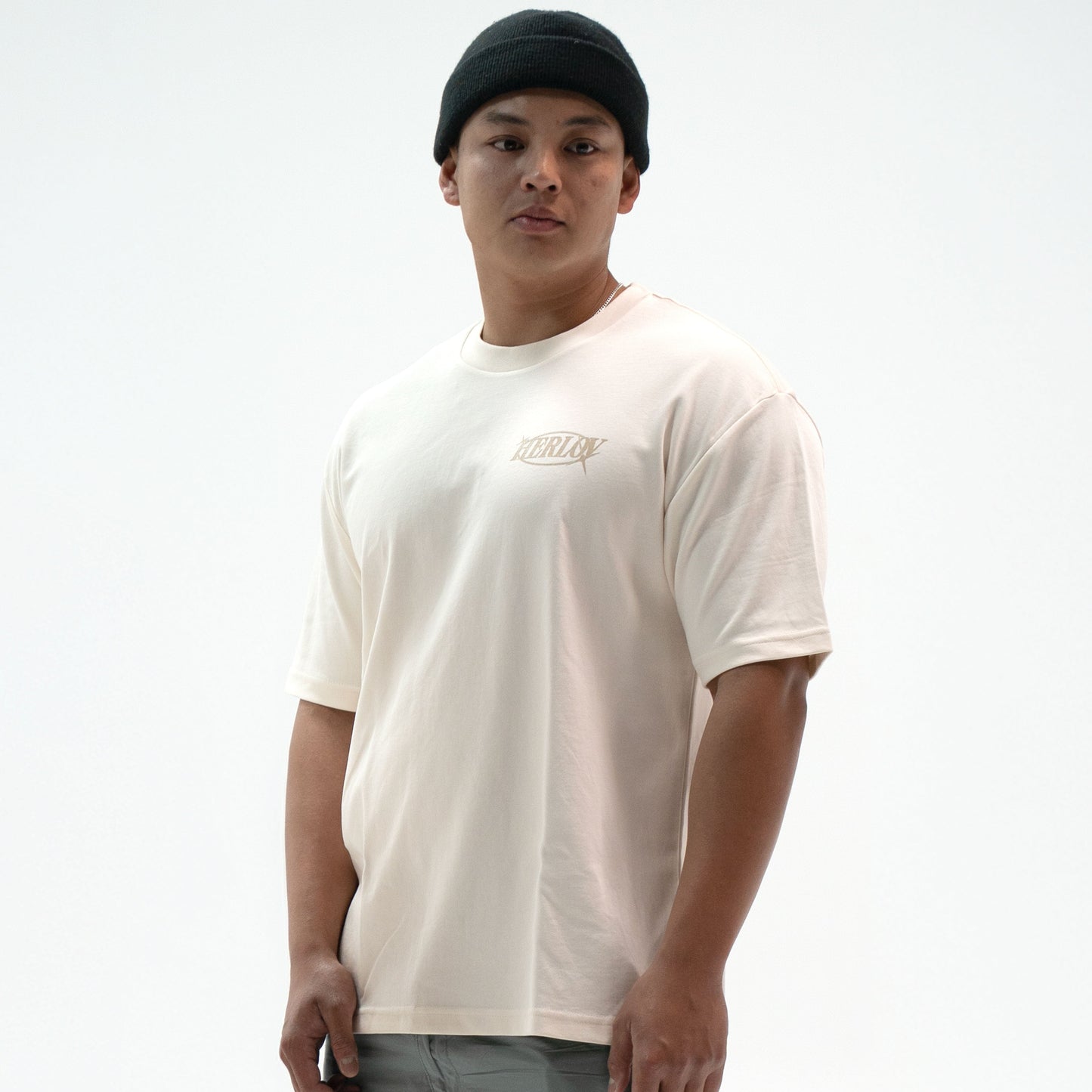 TUSK "PREMIUM" TEE IN ECRU & IVORY